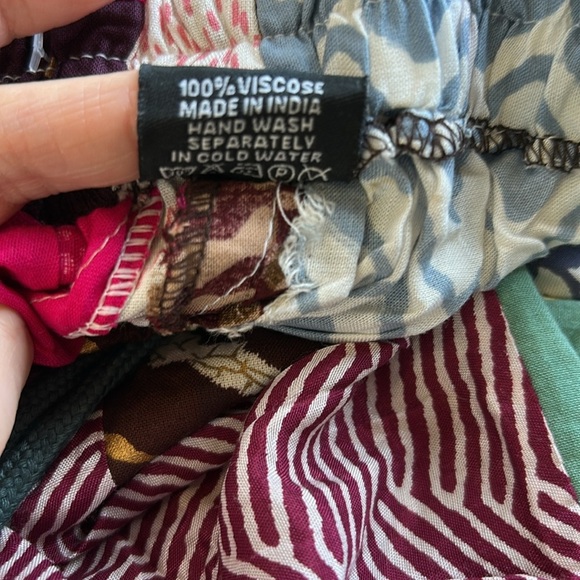 Kantha handmade boho hippie aladdin alibaba harem yoga pants one size NEW - Picture 10 of 14